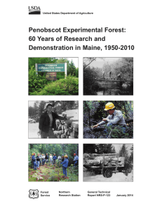 Penobscot Experimental Forest: 60 Years of Research and Demonstration in Maine, 1950-2010
