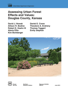 Assessing Urban Forest Effects and Values: Douglas County, Kansas