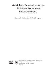 Model-Based Time-Series Analysis of FIA Panel Data Absent Re-Measurements