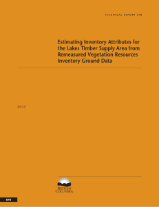 Estimating Inventory Attributes for the Lakes Timber Supply Area from