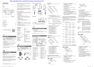 QEG-2 QEG-2S Operation and conﬁ guration Safety Instructions