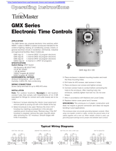 GMX Series Electronic Time Controls