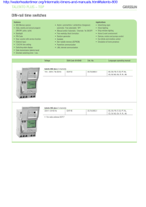 TaLenTo pLus – Top din-rail time switches