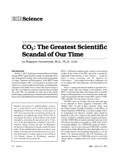 CO : The Greatest Scientiﬁc Scandal of Our Time EIR