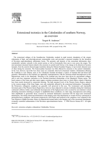Extensional tectonics in the Caledonides of southern Norway, an overview ELSEVIER