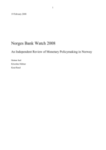 Norges Bank Watch 2008 1