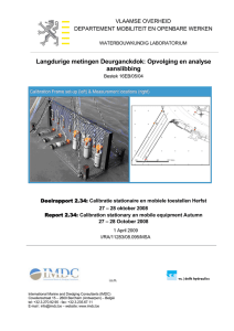 Langdurige metingen Deurganckdok: Opvolging en analyse aanslibbing VLAAMSE OVERHEID