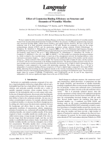 Effect of Counterion Binding Efficiency on Structure and