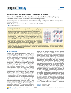 Perovskite to Postperovskite Transition in NaFeF