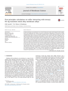 First-principles calculations on sulfur interacting with ternary