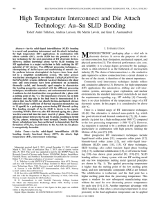 High Temperature Interconnect and Die Attach Technology: Au–Sn SLID Bonding