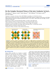 On the Complex Structural Picture of the Ionic Conductor Sr Ta O *