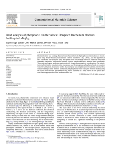 Bond analysis of phosphorus skutterudites: Elongated lanthanum electron buildup in LaFe P