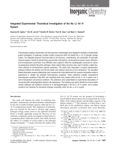 Integrated Experimental Theoretical Investigation of the Na Li Al