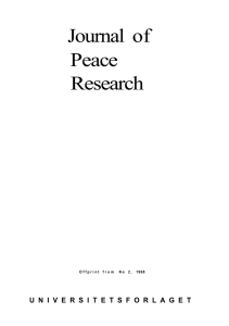 Journal of Peace Research