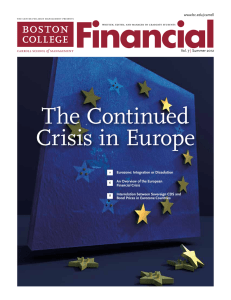 Financial The Continued Crisis in Europe