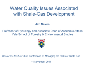 Water Quality Issues Associated with Shale-Gas Development