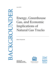 BACKGROUNDER  Energy, Greenhouse Gas, and Economic