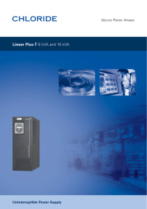 Linear Plus-T Secure Power Always Uninterruptible Power Supply