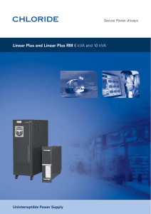 Linear Plus and Linear Plus RM Secure Power Always Uninterruptible Power Supply