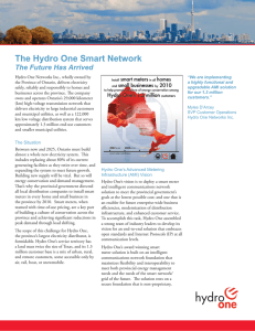 The Hydro One Smart Network The Future Has Arrived