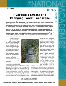 Hydrologic Effects of a Changing Forest Landscape July 2008