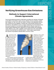 Verifying Greenhouse Gas Emissions Methods to Support International Climate Agreements