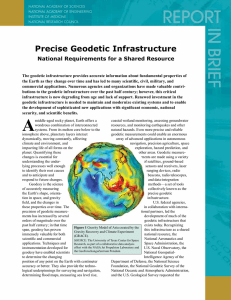 Precise Geodetic Infrastructure National Requirements for a Shared Resource