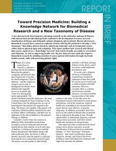 Toward Precision Medicine: Building a Knowledge Network for Biomedical