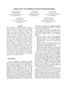 Adaptive QoS Aware Binding of Persistent Multimedia Objects