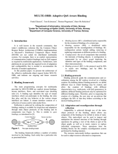 MULTE-ORB: Adaptive QoS Aware Binding