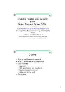 Enabling Flexible QoS Support in the Object Request Broker COOL