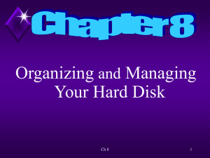 Organizing Managing Your Hard Disk and