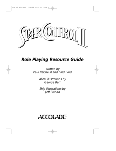 Role Playing Resource Guide