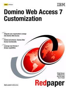 Domino Web Access 7 Customization Front cover