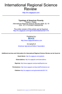 International Regional Science Review