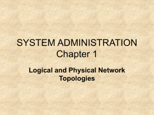 SYSTEM ADMINISTRATION Chapter 1 Logical and Physical Network Topologies