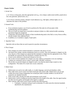 1. On the Test  Chapter 18: Network Troubleshooting Tools