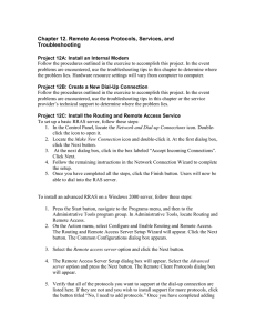 Chapter 12. Remote Access Protocols, Services, and Troubleshooting