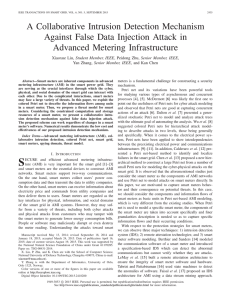 A Collaborative Intrusion Detection Mechanism Against False Data Injection Attack in