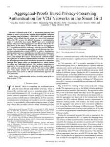 Aggregated-Proofs Based Privacy-Preserving Authentication for V2G Networks in the Smart Grid