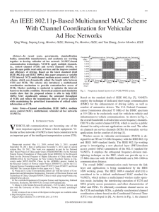 An IEEE 802.11p-Based Multichannel MAC Scheme With Channel Coordination for Vehicular