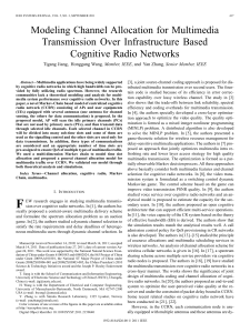 Modeling Channel Allocation for Multimedia Transmission Over Infrastructure Based Cognitive Radio Networks