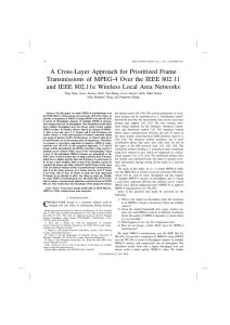 A Cross-Layer Approach for Prioritized Frame