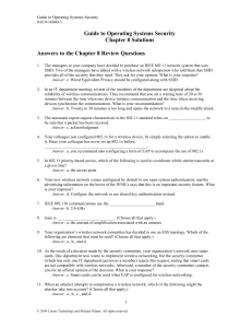 Guide to Operating Systems Security Chapter 8 Solutions