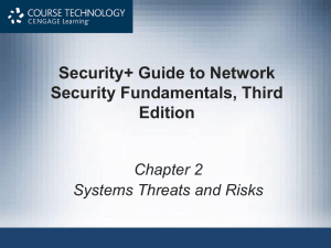 Security+ Guide to Network Security Fundamentals, Third Edition Chapter 2