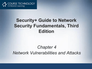 Security+ Guide to Network Security Fundamentals, Third Edition Chapter 4