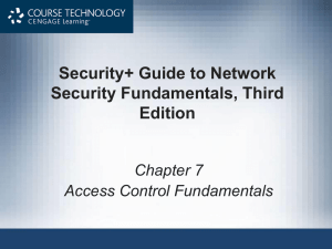Security+ Guide to Network Security Fundamentals, Third Edition Chapter 7