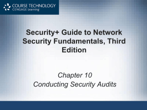 Security+ Guide to Network Security Fundamentals, Third Edition Chapter 10