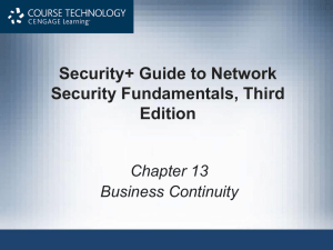 Security+ Guide to Network Security Fundamentals, Third Edition Chapter 13